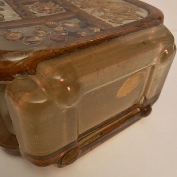 Gamut Designs Napkin Holder Dry Seeds Lucite Resin Made USA - Picture 5 of 5